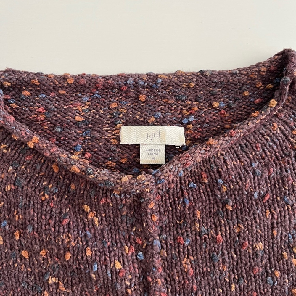 J. Jill Marled Knit Cardigan - purple - Picture 5 of 9